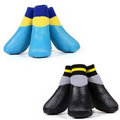 Waterproof Dog Shoes Socks 4pcs Set Non-slip Rubber